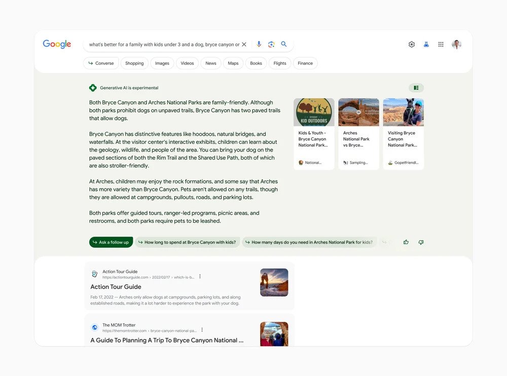 Google Search Generative Experience (SGE)